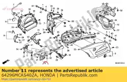 Here you can order the cover, l. Headlight side from Honda, with part number 64296MCAS40ZA: