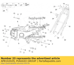 Aprilia AP8102029, Scheurende klinknagel, OEM: Aprilia AP8102029