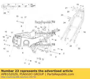 Piaggio Group AP8102029 tearing rivet - Bottom side