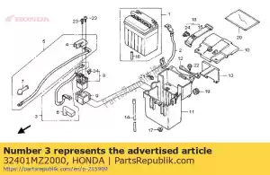 honda 32401MZ2000 kabel, magnetische startschakelaar - Onderkant