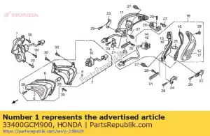 Honda 33400GCM900 winker assy., r. fr. (12v - La partie au fond