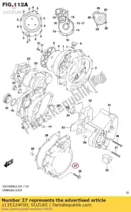 suzuki 1135124F00 ok?adka, magneto - Dół