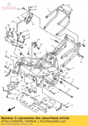 Ici, vous pouvez commander le cadre arrière comp. Auprès de Yamaha , avec le numéro de pièce 4FN211900000: