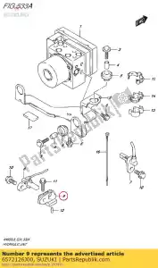 suzuki 6572126J00 bracket,speed s - Bottom side