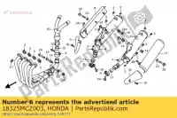 18325MCZ003, Honda, protettore, r. rr. silenziatore honda cb 900 2002 2003 2004 2005, Nuovo