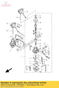 yamaha 260141422500 piloto de jato - Lado inferior