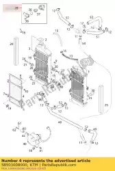 radiator beschermer cpl. R / s 01 van KTM, met onderdeel nummer 58503008000, bestel je hier online: