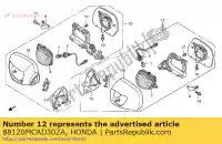 88120MCAD30ZA, Honda, miroir assy., l. retour * nh honda gl goldwing  gold wing deluxe abs 8a a gl1800a gl1800 airbag 1800 , Nouveau