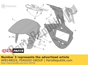 aprilia AP8148024 pillar - Bottom side