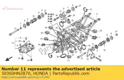 Ici, vous pouvez commander le eng guard auprès de Honda , avec le numéro de pièce 50360HN2B70: