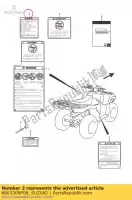 6863309F00, Suzuki, etichetta, cambio suzuki lt a500f quadmaster a400 eiger 4x2 a400f 4x4 vinson vinsion a700x kingquad a450x limited a750x axi a450xz a500xpz a750xz a750xpz asi a400fz a400z a500xz f400fz fsi a750xpvzv a750xvz f400f a500x a500xp 500 400 700 450 750 , Nuovo