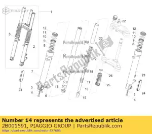 Piaggio Group 2B001591 manga - Lado inferior