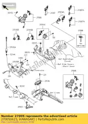 Here you can order the switch-assy-ignition from Kawasaki, with part number 270050623: