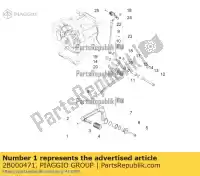 2B000471, Piaggio Group, versnellingshendel moto-guzzi audace audace 1400 carbon abs zgukdh00 zgulc000 zgulc001 zgulca00 zgulcu00 zgulcu01 zgulcua0 1400 2015 2016 2017 2018 2019 2020 2021, Nieuw