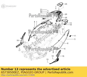 Piaggio Group 65738500EZ sluitend - Onderkant