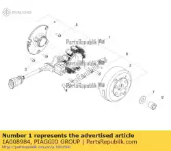 Qui puoi ordinare statore da Piaggio Group , con numero parte 1A008984: