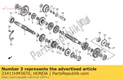 Tutaj możesz zamówić brak opisu w tej chwili od Honda , z numerem części 23411HM3670: