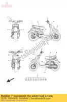 2B7F179M4000, Yamaha, grafico 10 yamaha cw 50 2016, Nuovo