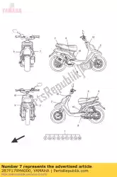 Here you can order the graphic 10 from Yamaha, with part number 2B7F179M4000: