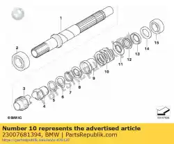 Here you can order the compression spring - 6,2x40,8x30     from BMW, with part number 23007681394: