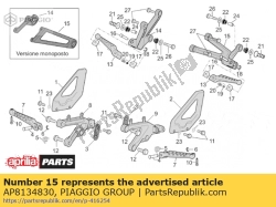 Aprilia AP8134830, Lh unterstützung, OEM: Aprilia AP8134830