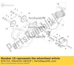 Aprilia 876733, Kabelgeleider cpl., OEM: Aprilia 876733