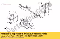 12121KZ4A90, Honda, sceau, r. couvercle de cylindre honda cr 125 2000 2001 2002 2003 2004, Nouveau