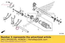 Ici, vous pouvez commander le fourchette, l. Changement de vitesse auprès de Honda , avec le numéro de pièce 24213MGSD30: