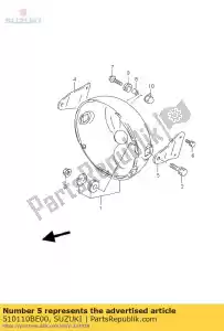 suzuki 510110BE00 ficar l & r h.lamp - Lado inferior