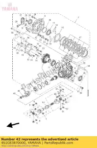 yamaha 4S1G63870000 cuscinetto, semplice 1 - Il fondo