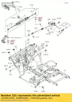 321BA1000, Kawasaki, notenkasteel kawasaki kfx450r kaf400 mule sx 4x4 xc 450 400 , Nieuw