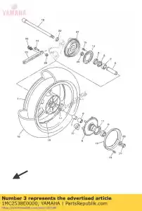 yamaha 1MC2538E0000 dado, regolazione - Il fondo