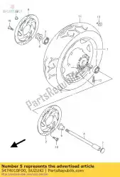 Here you can order the spacer,axle,r from Suzuki, with part number 5474010F00: