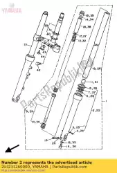 Aquí puede pedir tubo exterior 1 de Yamaha , con el número de pieza 2UJ231260000: