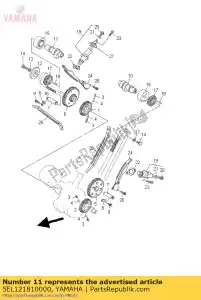 yamaha 5EL121810000 camshaft 2 - Bottom side