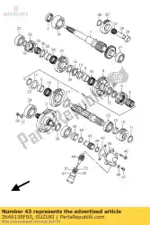 Aquí puede pedir engranaje, odómetro d de Suzuki , con el número de pieza 2646138F00: