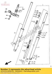 Yamaha 2GV231260035 tube, outer 1 - Bottom side