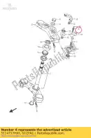 5114717H00, Suzuki, tornillo suzuki gsf bandit su a gsr  sua gsx fu s zaue f za fua sa fa u ua aue ue z gsf650nsnasa gsx650fa gsf650sasa gsr750 gsr750a gsr750za 650 750 , Nuevo