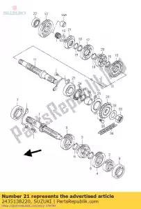 suzuki 2435138220 bieg, pi?ty nap?dzany - Dół