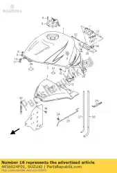 Here you can order the bracket,fuel ta from Suzuki, with part number 4456024F01: