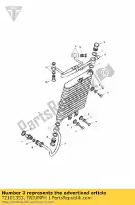 triumph T2101353 refroidisseur d'huile - La partie au fond