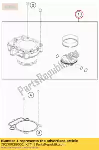 ktm 79230038000 cylindre et piston - La partie au fond