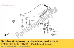 Aqui você pode pedir o alavanca comp, assento l em Honda , com o número da peça 77105HC0000: