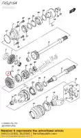 2492111H00, Suzuki, gear,sec driven suzuki  lt a 450 500 2007 2008 2009 2010 2011 2012 2014 2015 2016 2017 2018 2019, New