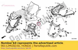 Here you can order the screw, pan, 5x15 from Honda, with part number 90112MGSD30: