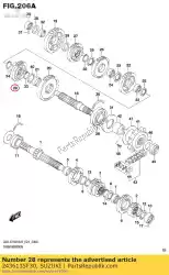 Aqui você pode pedir o engrenagem, 6ª conduzida em Suzuki , com o número da peça 2436135F30: