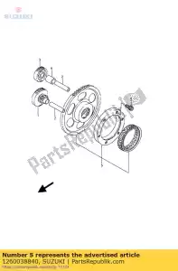 suzuki 1260038840 embrague conjunto estrella - Lado inferior