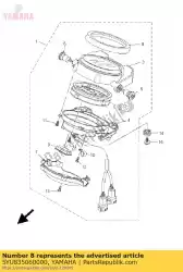 Ici, vous pouvez commander le anneau, couvercle de compteur auprès de Yamaha , avec le numéro de pièce 5YU835060000: