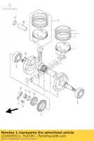 1220045G11, Suzuki, crankshaft assy suzuki lt r 450 2006 2007 2008 2009 2010 2011, New