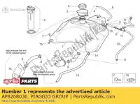 AP8268036, Piaggio Group, Tanque de combustível aprilia  sr 50 2004 2005 2006 2007 2008 2009 2010 2011 2012 2013 2014, Novo